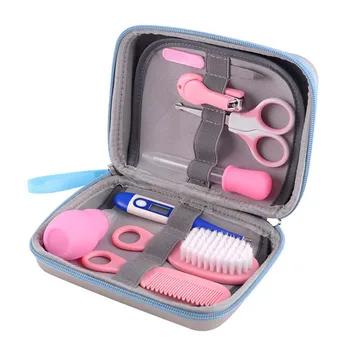 

8Pcs Baby Grooming Health Care Manicure Set Baby Nail Care Practical Clipper Trimmer Convenient Daily Baby Hair Brush Care Kits
