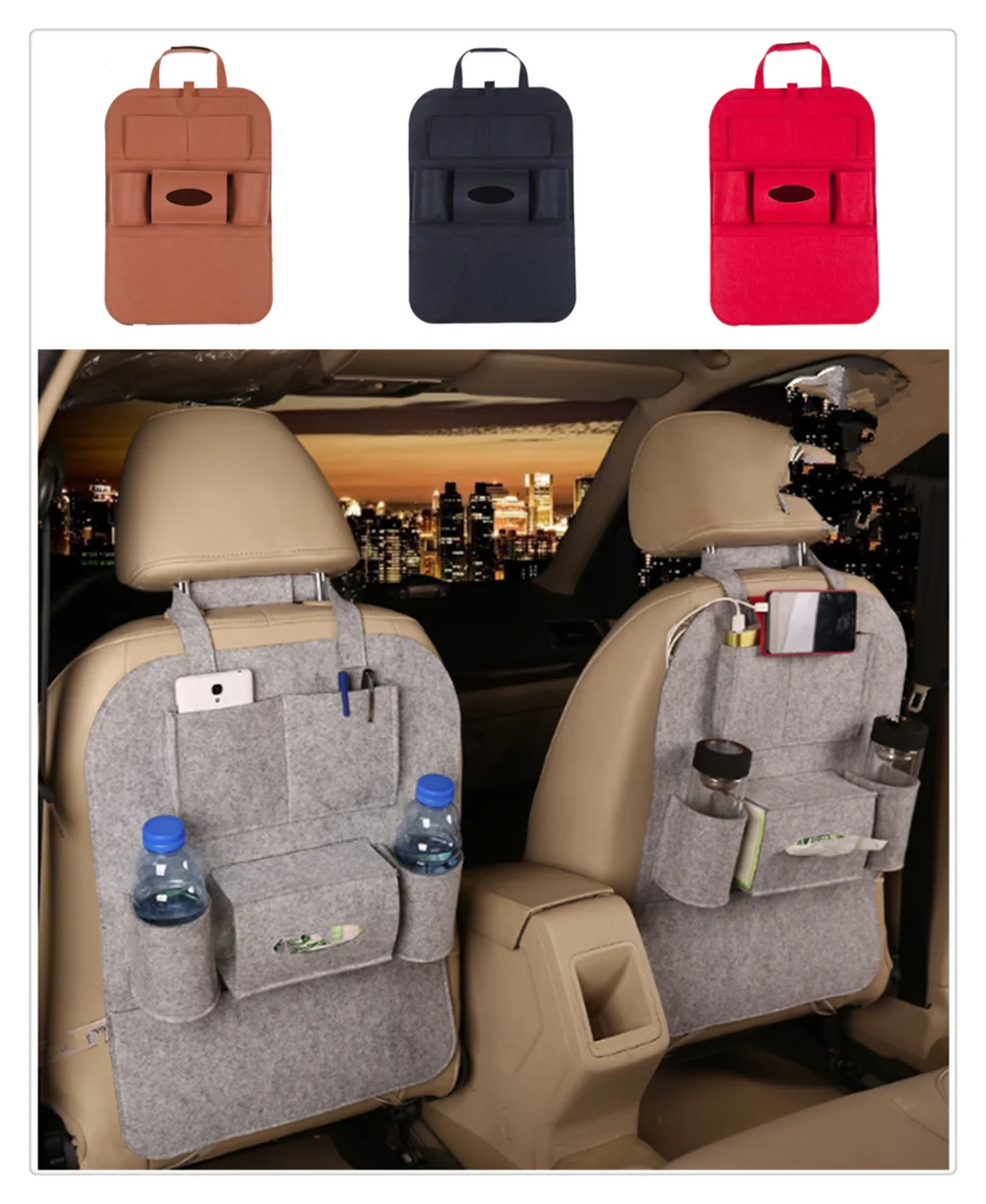 New car interior seat bag storage multi-port finishing debris rack for Porsche 918 Cayman Boxster 919 718 GT3