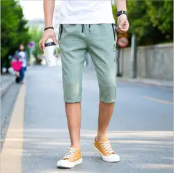 Летние Новые мужские повседневные брюки тонкие и простые повседневные брюки для мужчин и повседневные шорты для мужчин F-85
