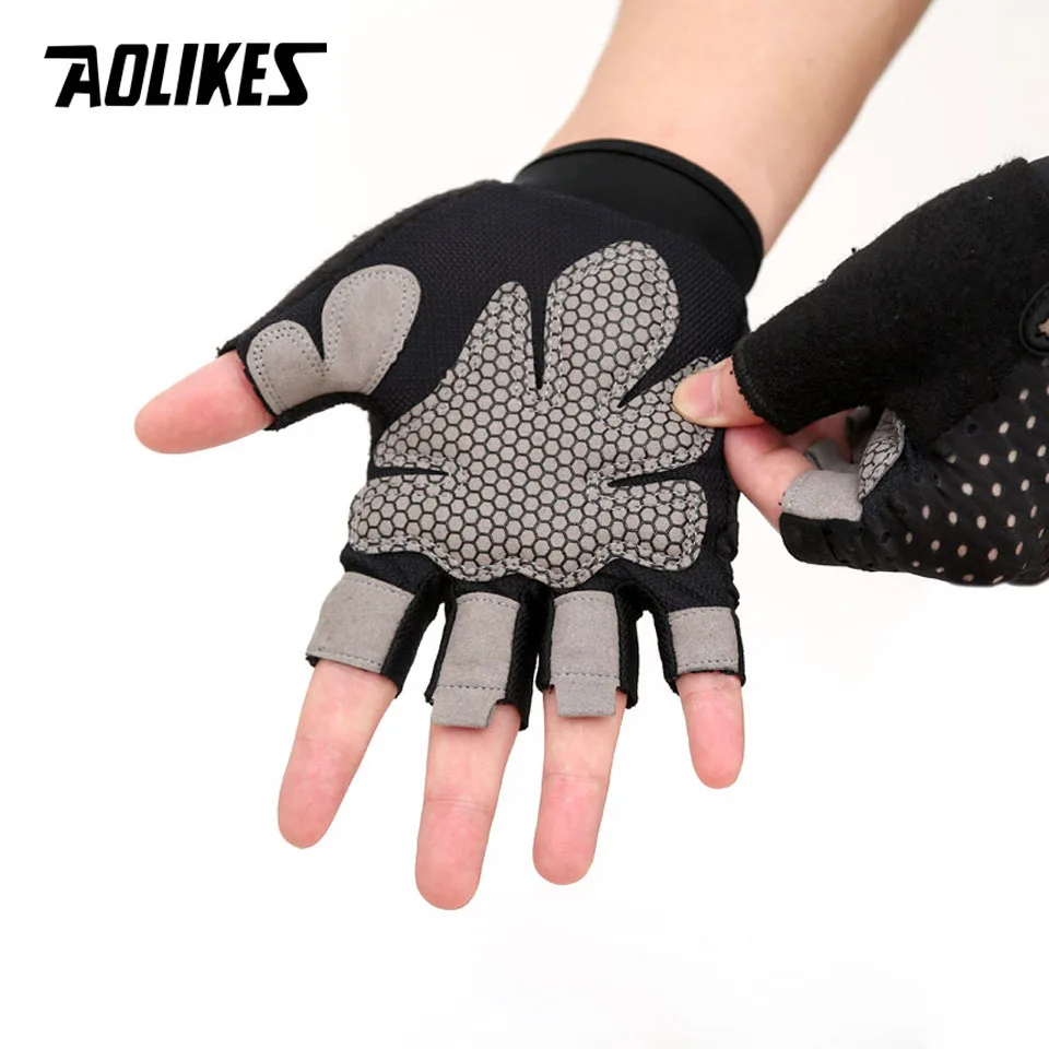 Sports Body Building Fitness Gloves Half Finger Women Men Wearable Weightlifting Gloves Gym Training Bike Cycling Sports Body Building Fitness Gloves Half Finger Women Men Wearable Weightlifting Gloves Gym Training Bike Cycling