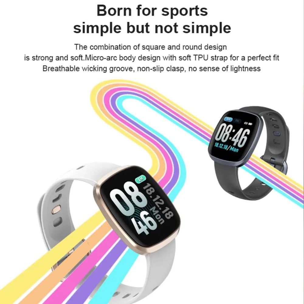 Hangrui GT103 Full Screen Touch Ultra-thin Smart Watch Fitness Tracker Blood Pressure Monitor Heart Rate Waterproof Sports Watch (10)