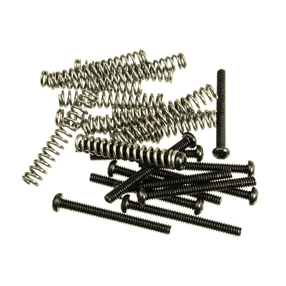 BLACK Pickup Height Adjustment Screws with Springs, Package of 12 each