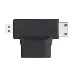 2 шт. HDMI Женский к Мини Micro HDMI мужской 90 градусов 2 в 1 Convertor адаптер