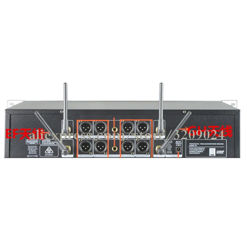 8 قناة uhf اللاسلكي معقوفة مؤتمر ميكروفون لاسلكي كاريوكي نظام الترفيه نادي mic