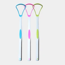 Dental Care Tongue Brush Cleaning the Surface of Tongue Oral Cleaning Brushes Tongue Scraper Cleaner For Adults Fresh Breath