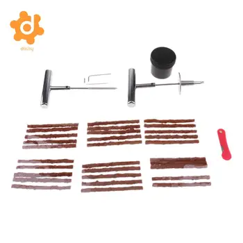 

37pcs Tire Rapid Repair Tools Heavy Duty Tyre Puncture Patch Kit for Motorcycles Bicycles ATV Cars Trucks
