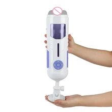 Automatic Male Masturbator Realistic Pussy Cup Pocket Artificial Vagina 50 Modes Strong Vibrator Aircraft Cup Sex Toy For Man A3