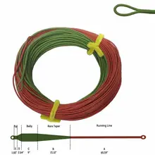 Linha de água salgada grande voa linha 33ft agressivo cabeça curta frente atarraxamento mais longa 33ft ultra baixo estiramento núcleo duplo-tom soldado