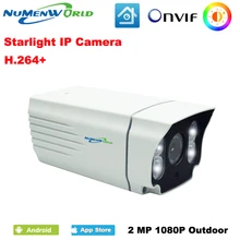 NuMenWorld Starlight IP Camera 1080P HD White High Efficiency LED Color Image Outdoor Full Color Plus Lighting