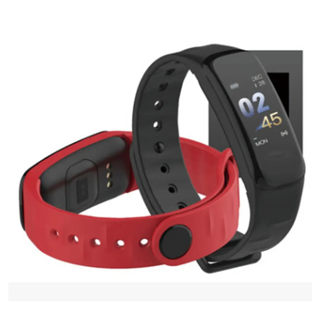 

C1Plus Smart Bracelet 0.96 Inch Screen Display Blood Pressure Fitness Tracker Heart Rate Monitor Smart Band for Android