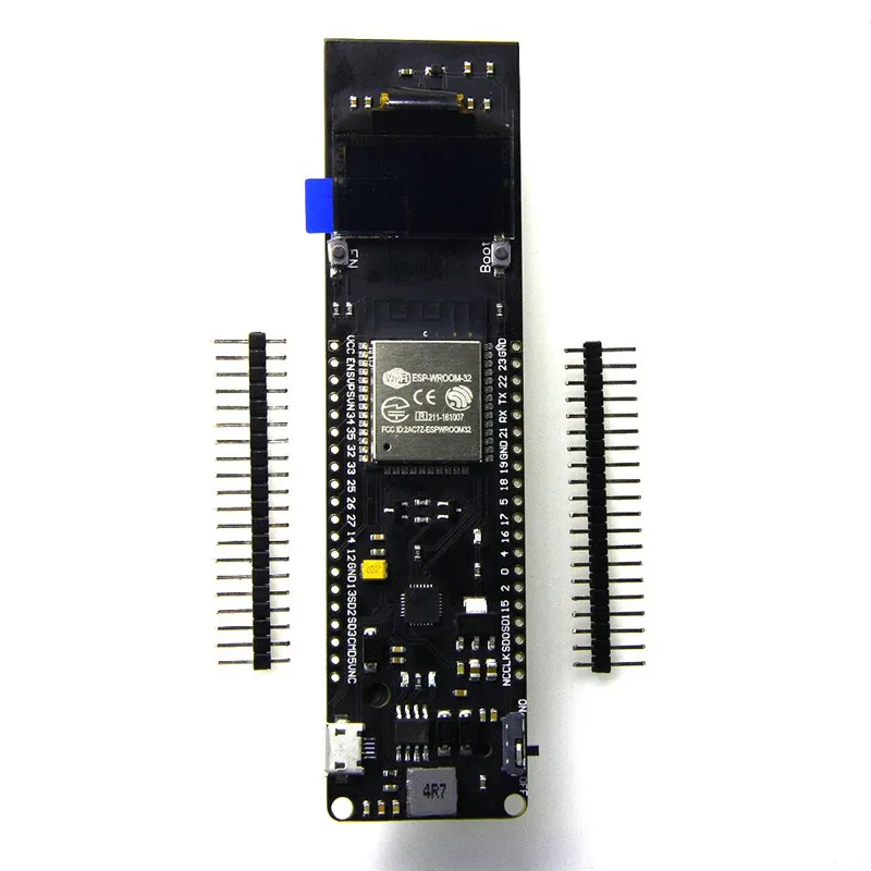 

0.96 inch OLED WiFi Bluetooth ESP32 development Board 18650 charging Battery Case