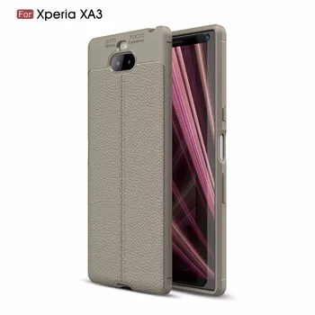 

20pcs/lot Litchi Striae TPU soft case cover for Sony Xperia L2 XA1 XA2 XA3 XA1 XA2 Ultra Plus XA3 Ultra phone case shell