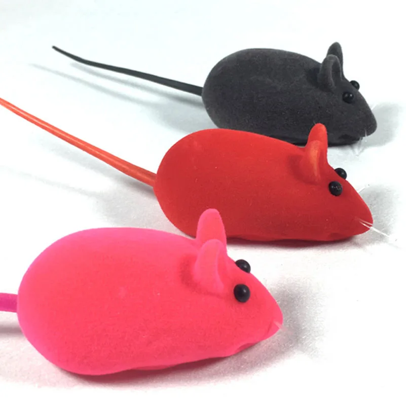 

Pet Cat Products Vivid Colorful Mice Funny Cat Squeak Toys