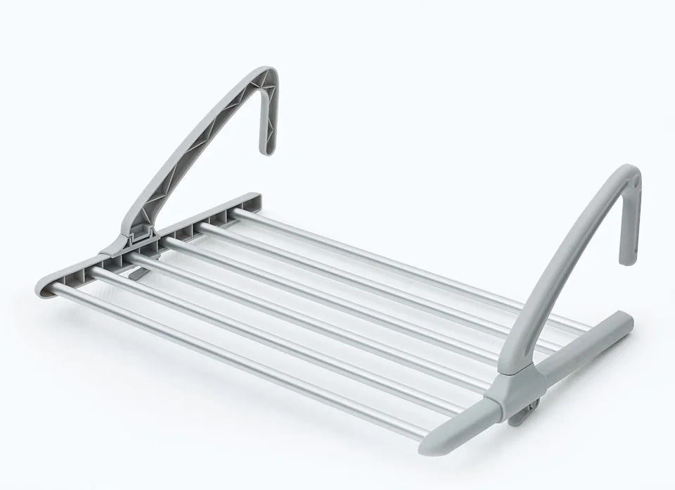 New products Xiaomi Mijia Bang telescopic drying rack hanger aluminum alloy PP material frame adjustable hanger smart home (2)