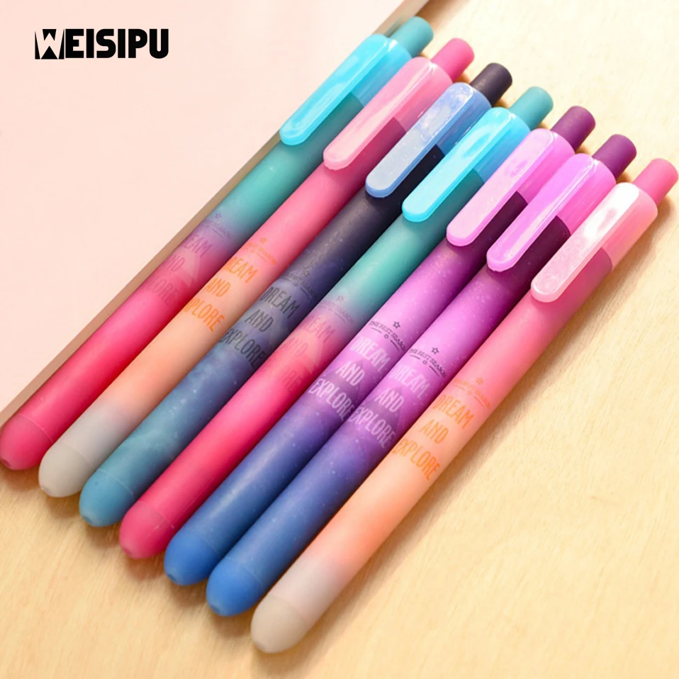 

1 Pcs Cute Star Plastic Gel Pen Lovely Kawaii Jelly Pen Kids Party Little Gift Party Supplies Random Color