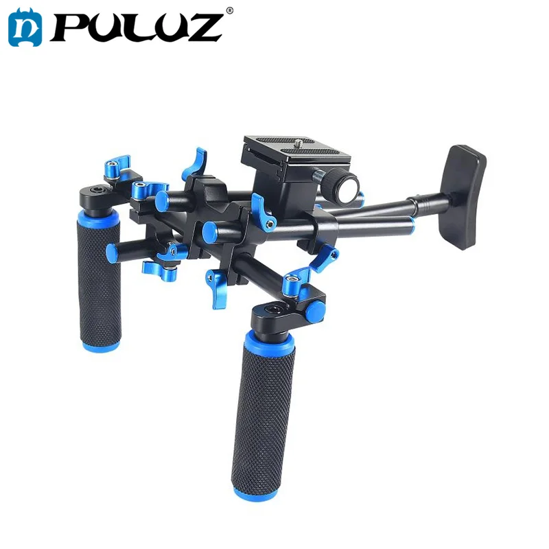 

PULUZ YLG0102E DSLR Rig Dual Handles Free Camera Shoulder Mount Kit For Micro Film DSLR Cameras Video Camcorder