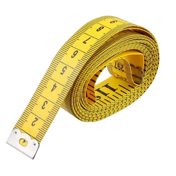 

HOT-Yellow Tailor Craft Flexible Ruler Measuring Tape 300 cm
