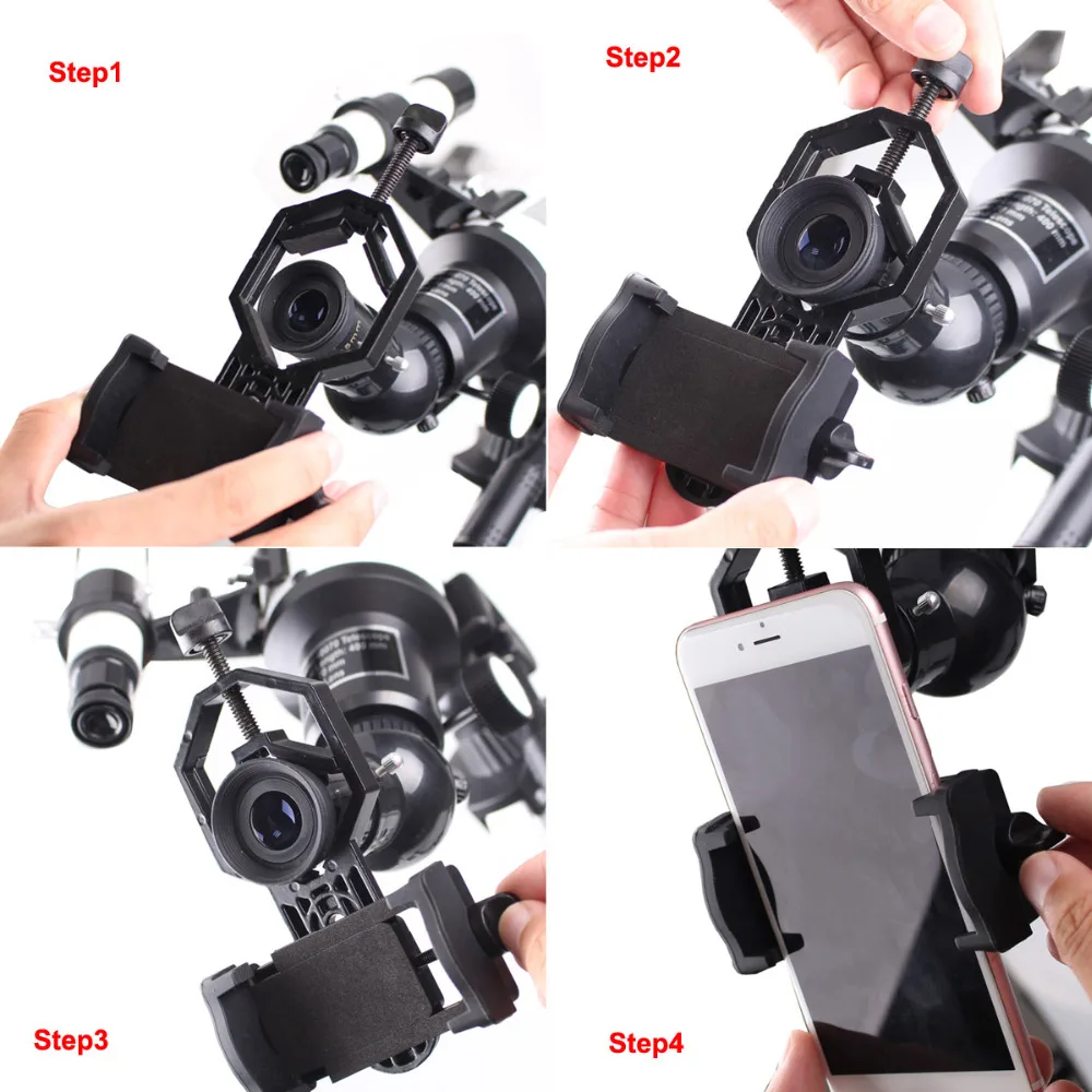 SVBONY Universal Cell Phone Adapter Mount Support Eyepiece Diameter 25-48mm for Binocular Monocular Spotting Scope Telescope 5
