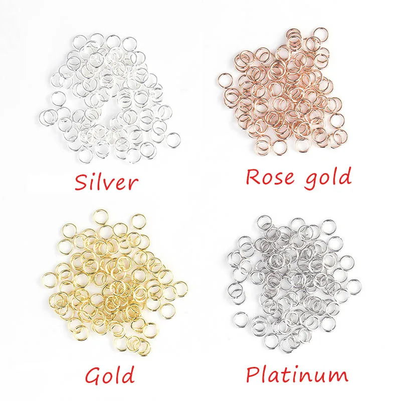 

50pcs 3/3.5/4/5mm 925 Sterling Silver Jump Rings Open Split Single Loop Connectors Wholesale Jewelry Making Findings Components