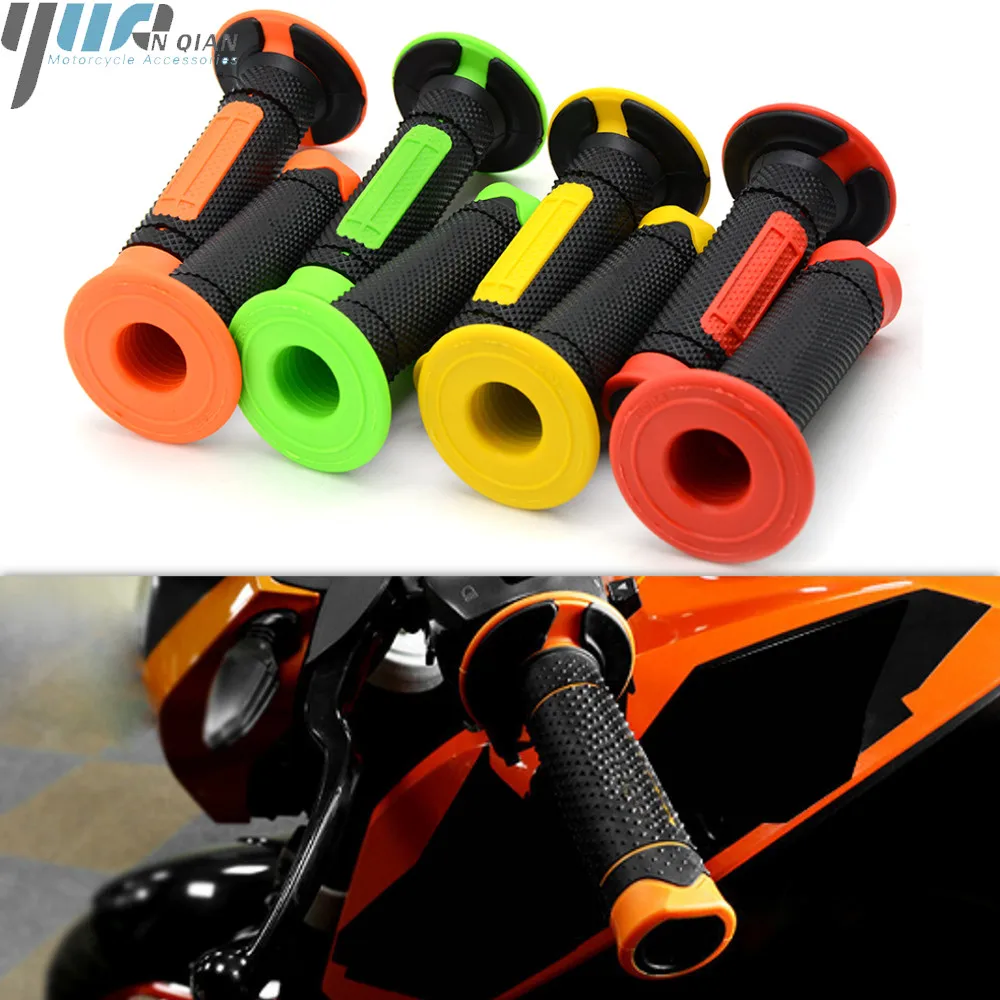 Motorcycle HANDGRIPS 22MM Handle Grips Rubber Handbear For Ninja ZX-10 ZX1000 Ninja ZX-10R (ABS) Ninja ZX-6 ZX600 Ninja ZX-14R
