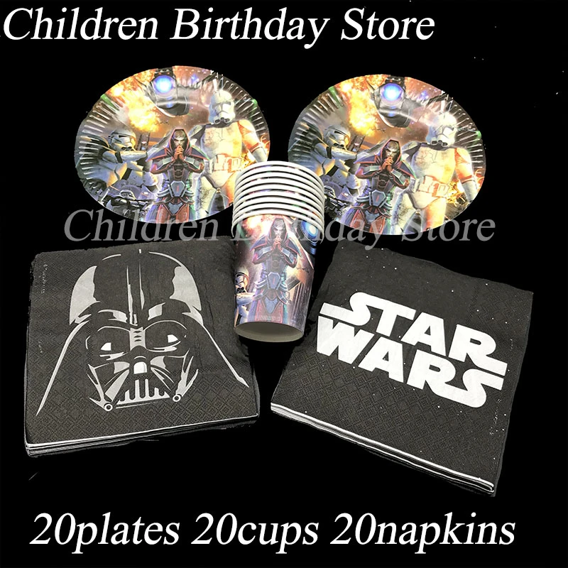 star wars plates and napkins