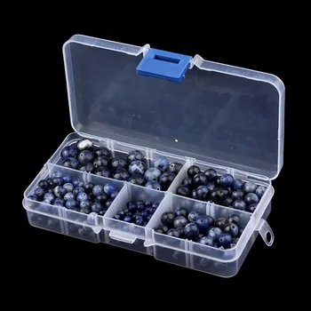 

340pcs/box 4/6/8/10mm Round Blue Lapis Lazuli Crystal Loose Beads Natural Stone Jewelry Making for DIY Beaded Bracelet F2978