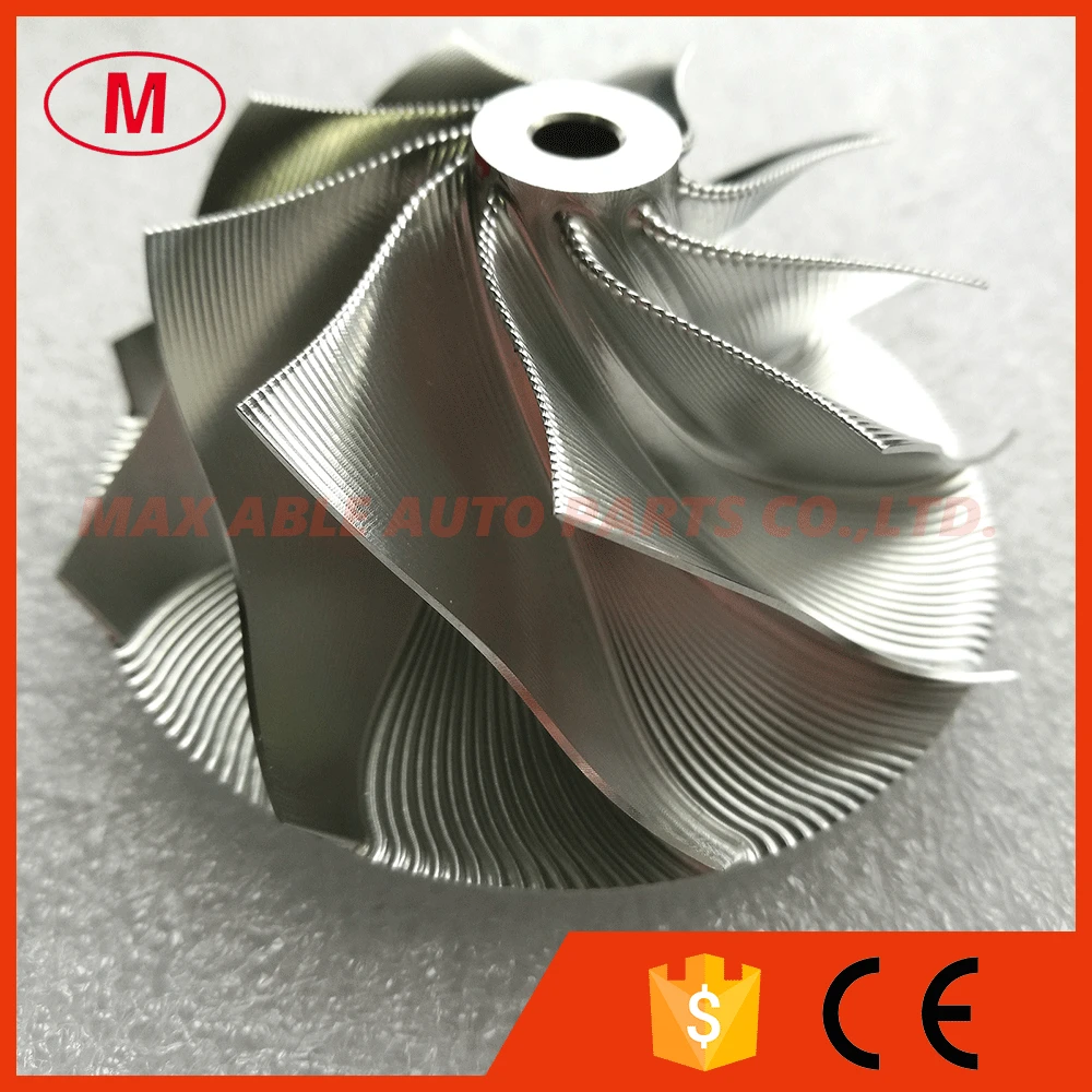 GT15-25 702549-0008HF V1 высокая Preformance Turbo Алюминий 2618/Пайонт фрезерные/Заготовки колеса компрессора 50,20/65,00 мм 9+ 0 лезвия