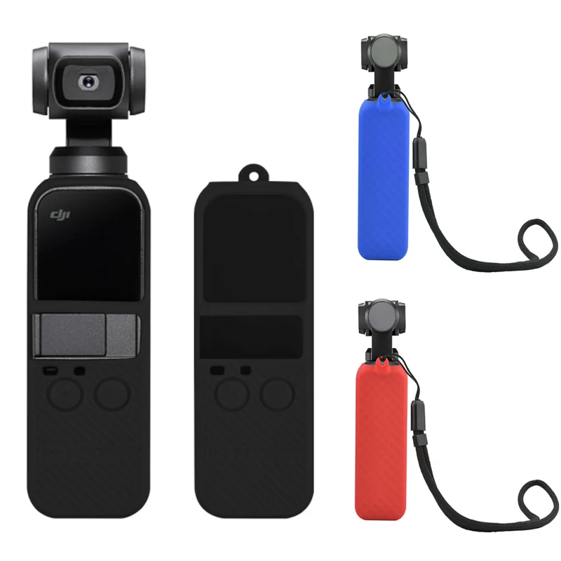 

Colorful Silicone Case with Anti-lost Wrist Lanyard for DJI OSMO POCKET Silicone Gel Cover Wrist Strap Lanyard OSMO Accessories