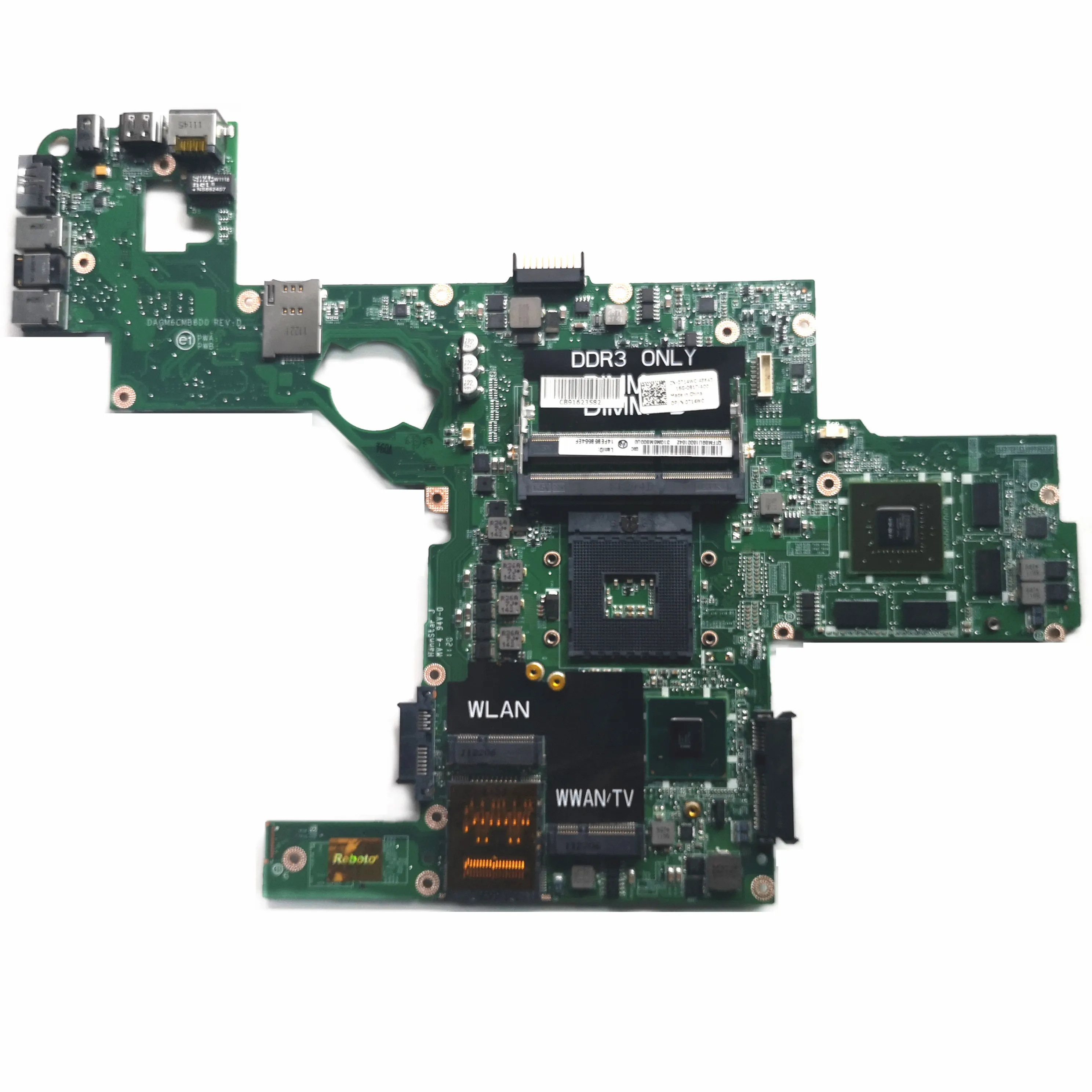 

Reboto CN-0714WC 0714WC 714WC For DELL XPS L502X Laptop Motherboard GT540 2GB DAGM6CMB8D0 HM67 100% Tested Fast Ship