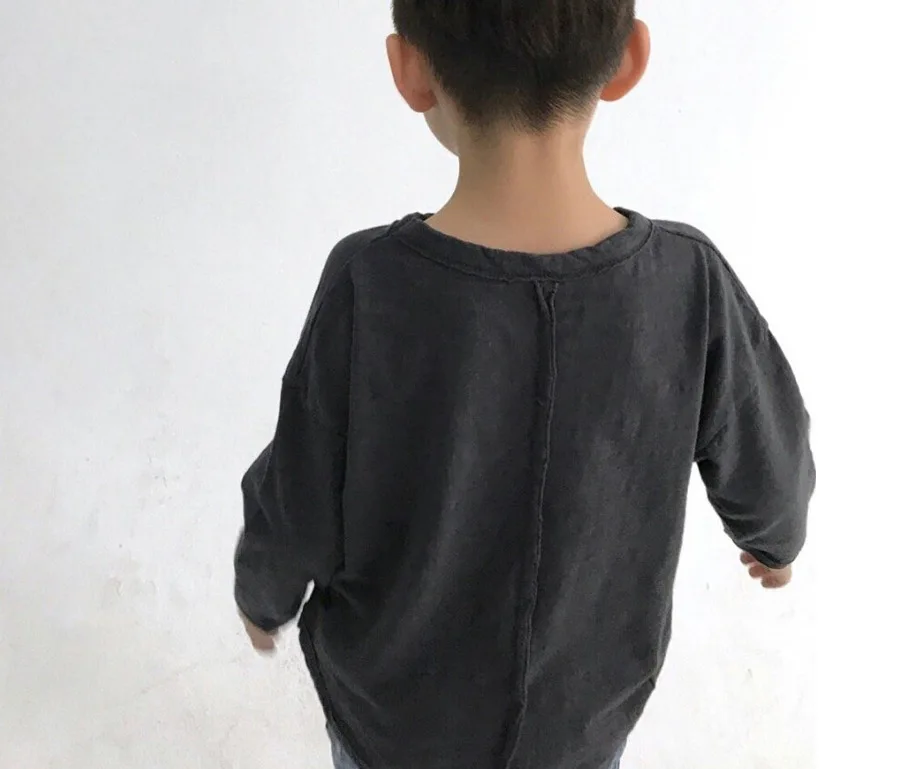 Корейская детская повседневная футболка для мальчиков и девочек, модная детская летняя одежда, детская одежда