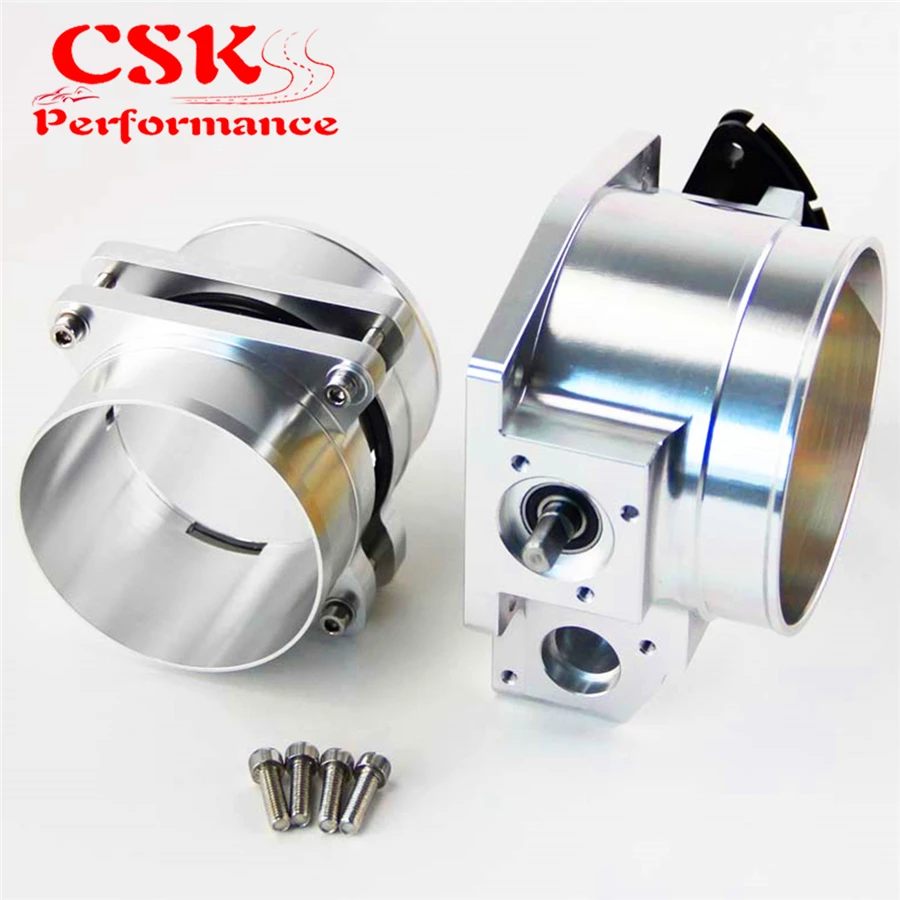 92mm Throttle Body+ Mass Air Flow Sensor MAF End Intake Adapter Fits For Chevy LS1in Air