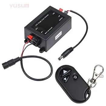 

LED 12 V-24 V 8A DC Single Color Wireless dimmer With RF Remote Control Luminance Controller For LED Spotlight Lamp Strip