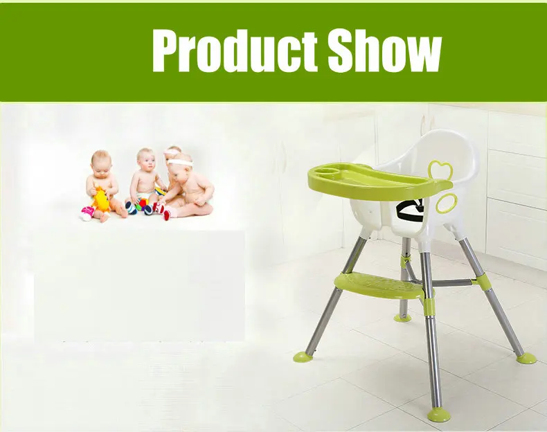 Baby High Chair Children Dining Chair 4In1 Portable Multi Highchair With Non Slip Foot Modern Safety Belt Kid Eat High Chairs For Home For 0-3 Years Old Children
