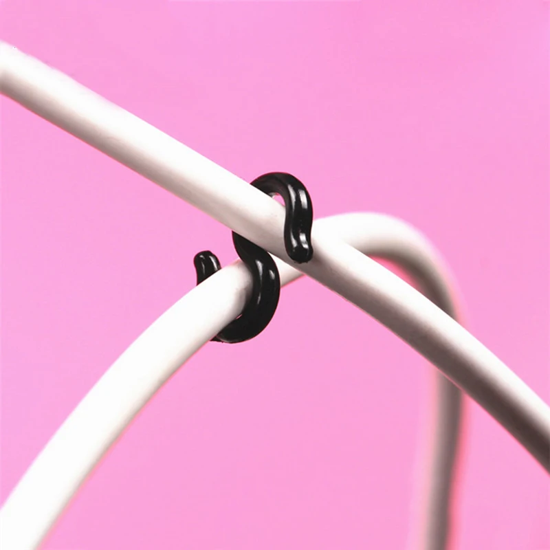 

100pcs Bicycle Brake Line S Buckle Bike Shift Cable Storage Device Brake Cable Clasp Buckles