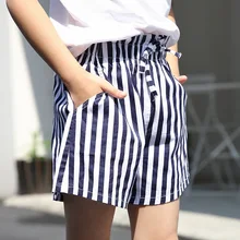 Новые Летние повседневные шорты для девочек, Корейская версия, детские штаны в полоску, детская одежда, шорты, тренд