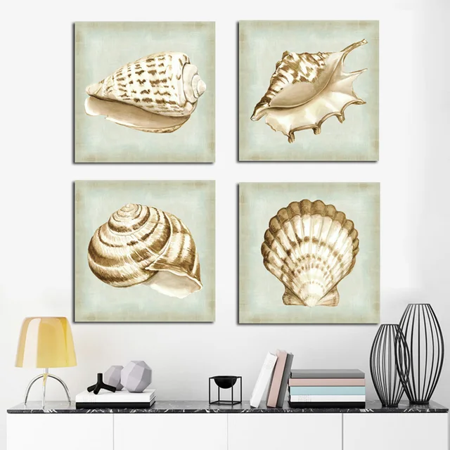 Póster escandinavo abstracto con diseño de concha de mar para sala de estar, póster Escandinavo de lienzo artístico con diseño de concha de mar blanca, imagen de pared Nórdica Póster escandinavo abstracto con diseño de concha de mar para sala de estar, póster Escandinavo de lienzo artístico con diseño de concha de mar blanca, imagen de pared Nórdica