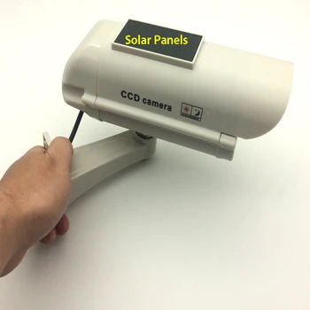 

Wireless Realistic Looking Dummy Solar Powered LED Light Camera For Indoor Or Outdoor Use For Warning Sign