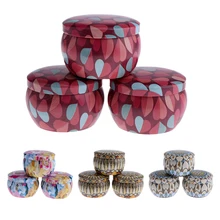 12 пачек DIY свеча Красивая Жестяная Банка, пустые многоразовые жестяные чашки для чая, конфеты, сухое хранение, специи, кемпинг, стаканчики для вечеринки, подарков