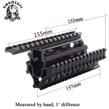 AK 47/74 Тактический Quad Rails Handguard Rail с 6 чехлами для охоты и стрельбы Тактический RIS Quad Rail AMD-65 Quad Rail system