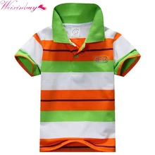 New Baby Boys Kid Tops T Shirt Summer Short Sleeve T Shirt Striped Polo Shirt Tops