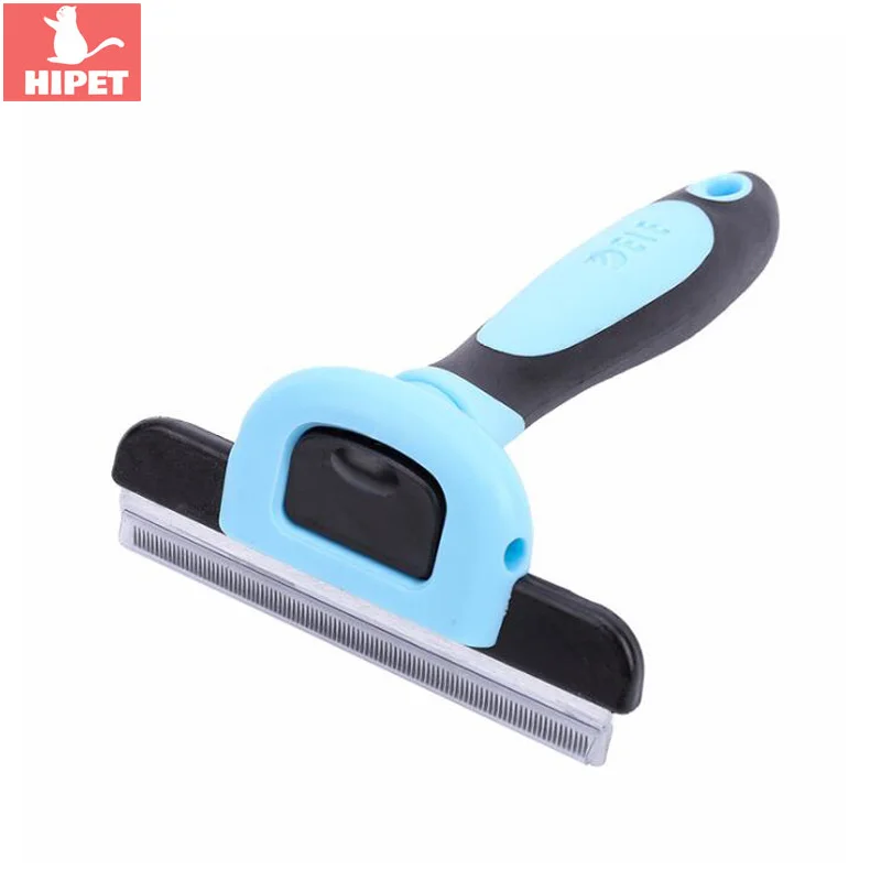 

HIPET Pet Fur Brush For Animal Grooming Stainless Steel Detachable Fur Knot Cutter Remove Rake Cat Dog Hair Removal Brush Comb