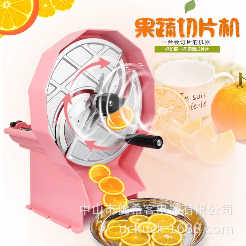 

Large Manual Slicer Lemon Dehydrator Fruit and Vegetable Slices Stainless Iron Hand Manual Fruit Slicer Fast Slicing Machine