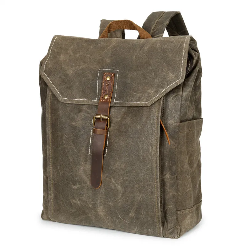 

Nesitu High Quality Waterproof Vintage Cyan Army Green Grey Canvas Women Men Backpacks 14'' Laptop Men Travel Bags #M5238