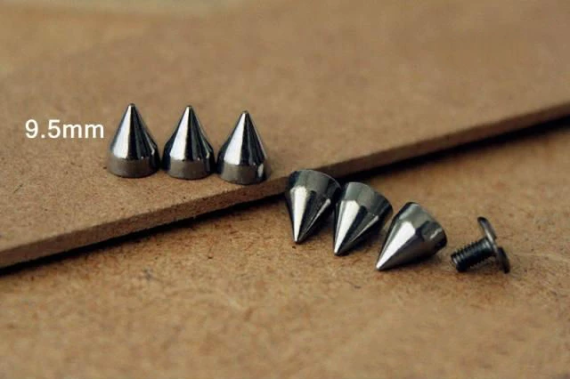 50pcs 7*9.5mm Gun-Black Metal Bullet Punk Rock Rivets Studs and Spikes For  Clothes Fashion Leather Accessory Tachuelas Para Ropa - AliExpress