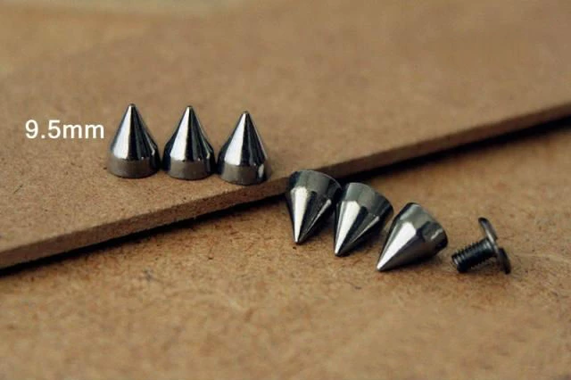 5pcs-50pcs/Sets Copper Bullet Spikes Rivets For Leather Punk Studs