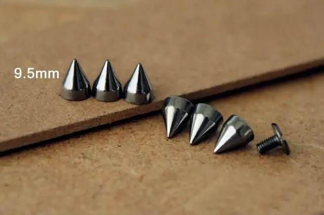 

9.5mm Gun-Black Metal Bullet Stud Punk Rock Spike DIY Rivet for Fashion Accessory 100pcs/lot