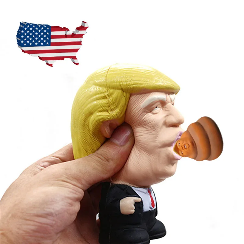 Забавный подарок Дональд Трамп стресс Squeeze Ball Jumbo мягкая игрушка крутая Новинка облегчение давления Детская кукла Squeeze Fun Шутка реквизит