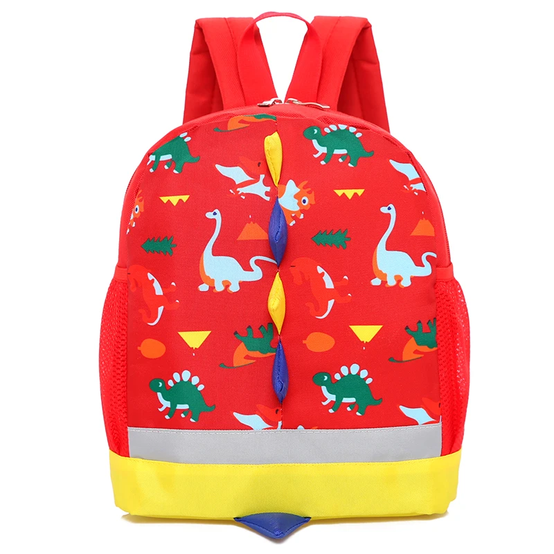 Милый рюкзак с динозавром для малышей, школьная сумка на плечо для маленьких девочек в детском саду