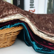 100x160 см золотые бриллианты Вельветовая ткань эластичная фланелевая ткань для шитья одежды своими руками вечерние, свадебные, домашний декор