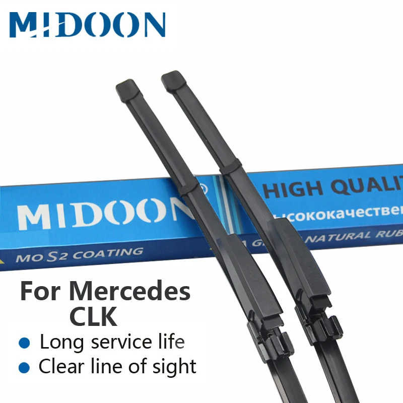 

MIDOON Wiper Blades for Mercedes Benz CLK Class W209 C209 Fit Slider Arms CLK 200 240 270 280 320 350 500 550 55 63 AMG CDI